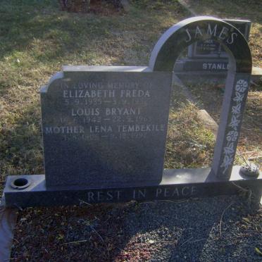 JAMES Lena Tembekile 1906-1997 :: JAMES Elizabeth Freda 1935-1952 :: JAMES Louis Bryant 1942-1963