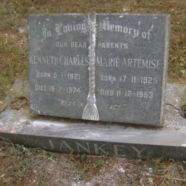 JANKEY Kenneth Charles 1921-1974 &amp; Marie Artemise 1925-1953