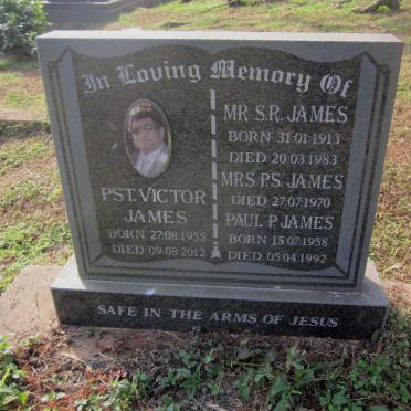 JAMES S.R. 1913-1983 &amp; P.S. -1970 :: JAMES Victor 1955-2012 :: JAMES Paul P. 1958-1992