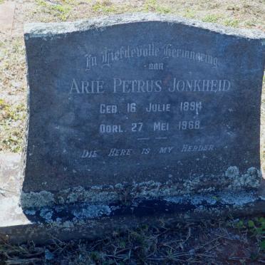 JONKHEID Arie Petrus 1894-1968