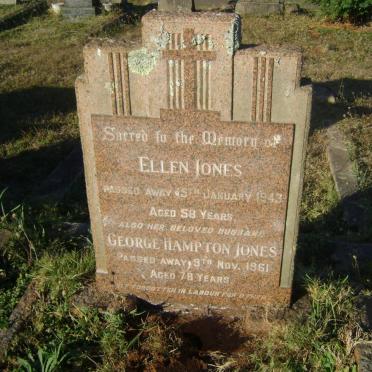 JONES George Hampton -1961 &amp; Ellen -1943