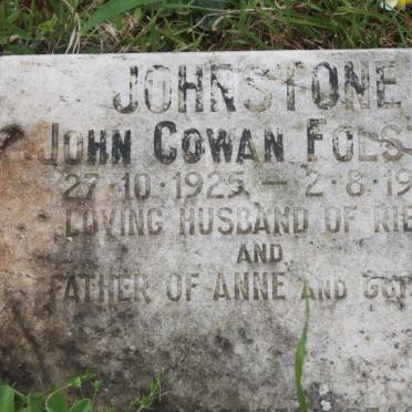 JOHNSTONE John Cowan Folster 1925-1988