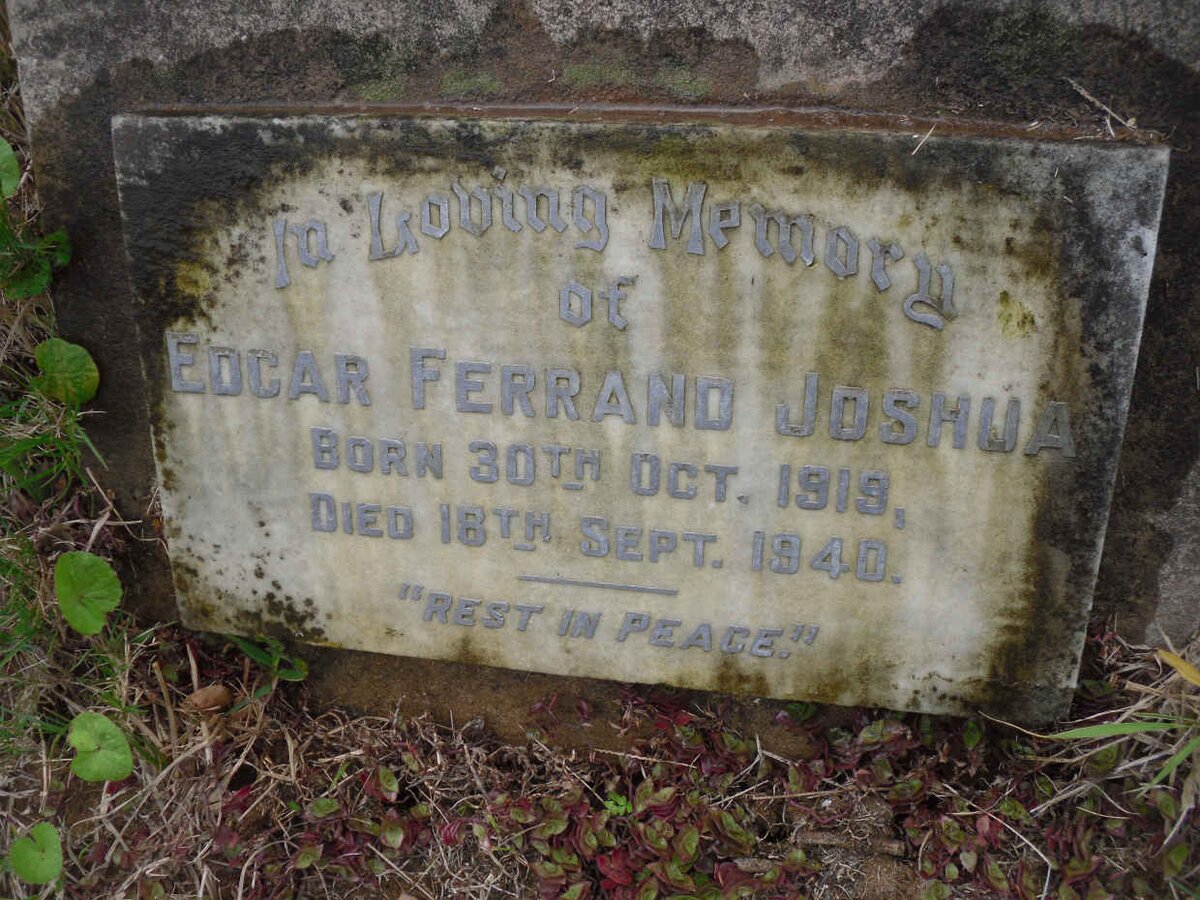 JOSHUA Edgar Ferrand 1919-1940