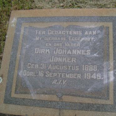 JONKER Dirk Johannes 1888-1946