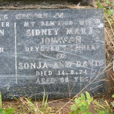 JOHNSON Harold Johan -2000 &amp; Sidney Mary 1974 :: JOHNSON Sara Matilda -1954 