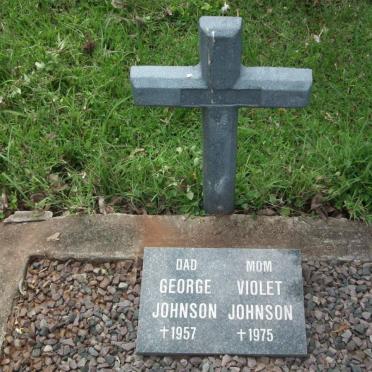 JOHNSON George -1957 &amp; Violet -1975