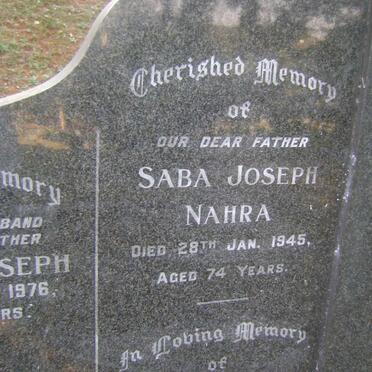 NAHRA Saba Joseph -1945