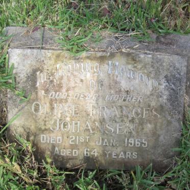 JOHANSEN Olive Frances -1965
