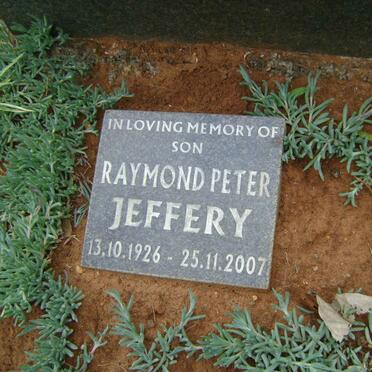 JEFFERY Ernest Gilford -1955 &amp; Alice -1982 :: JEFFERY Raymond Peter 1926-2007