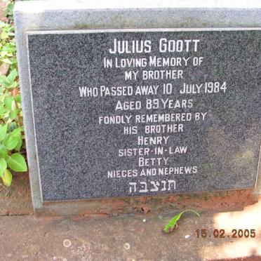GOOTT Julius -1984