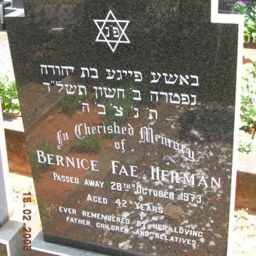 HERMAN Bernice Fae -1973