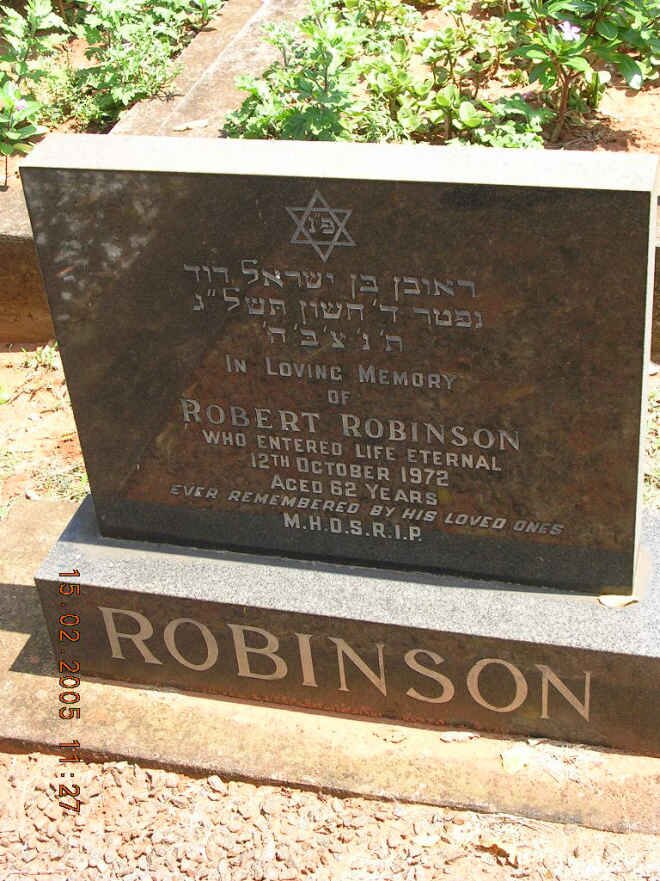 ROBINSON Robert -1972