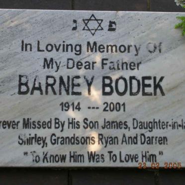 BODEK Barney 1914-2001