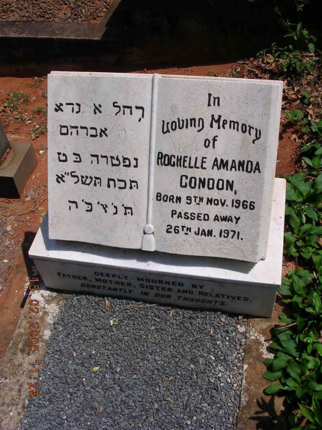 CONDON Rochelle Amanda 1966-1971