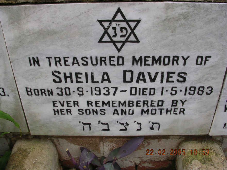 DAVIES Sheila 1937-1983