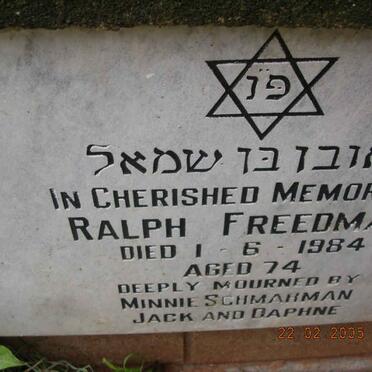FREEDMAN Ralph -1984