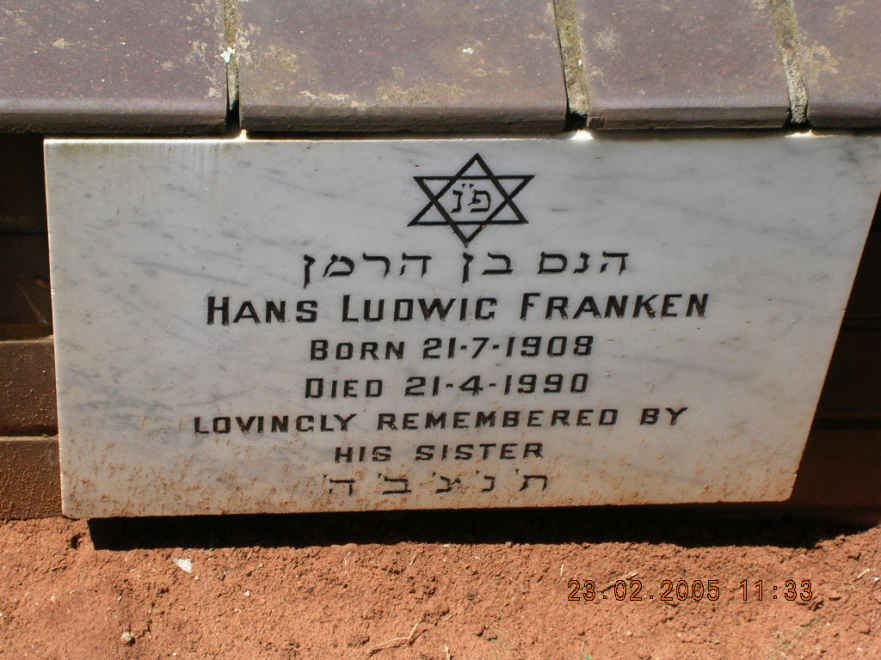 FRANKEN Hans Ludwig 1908-1990