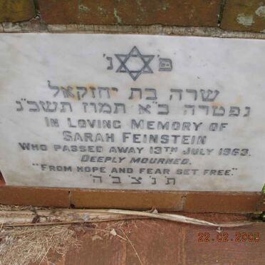 FEINSTEIN Sarah -1963