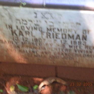 FRIEDMAN Karl 1907-19??