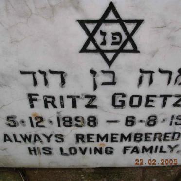 GOETZ Fritz 1898-1981