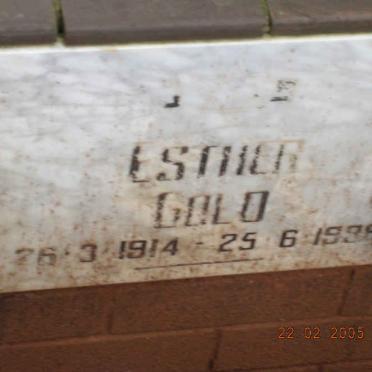 GOLD Esther 1914-1988?