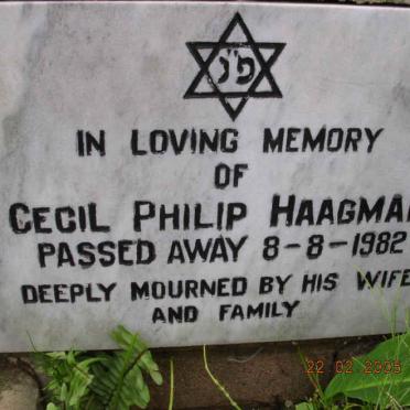HAAGMAN Cecil Philip -1982