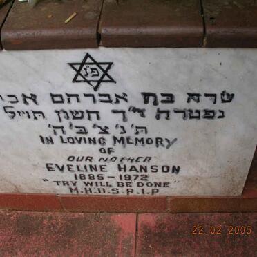 HANSON Eveline 1885-1972