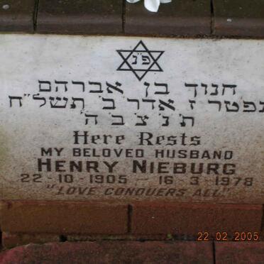 NIEBURG Henry 1905-1978