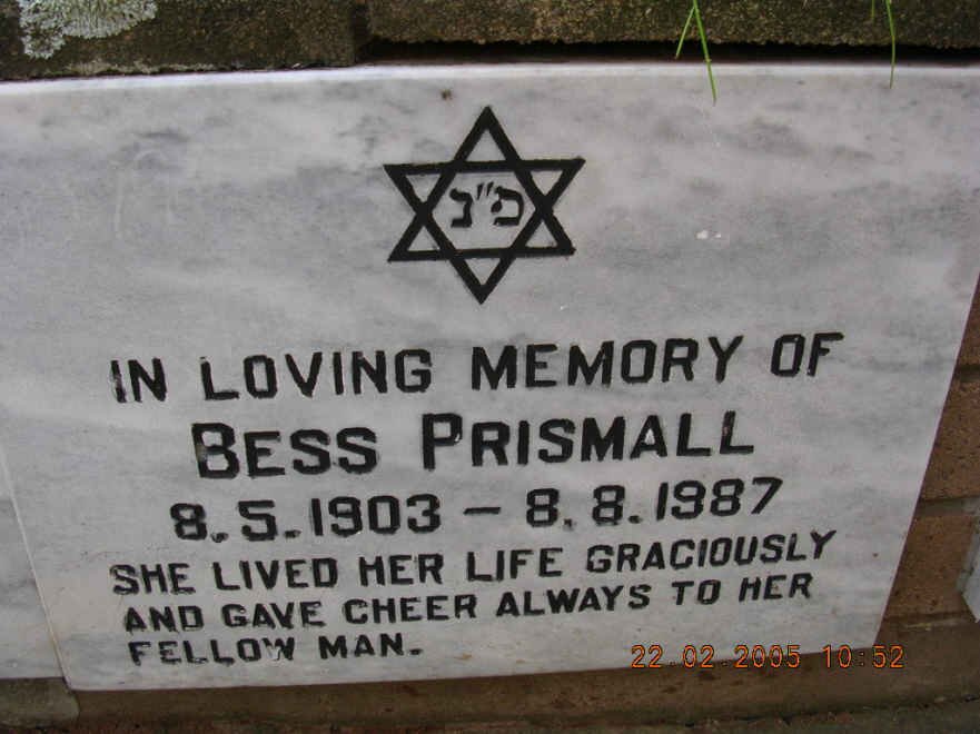 PRISMALL Bess 1903-1987