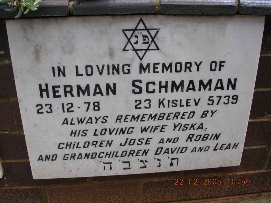 SCHMAMAN Herman -1978