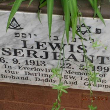 SERJEANT Lewis 1913-1997