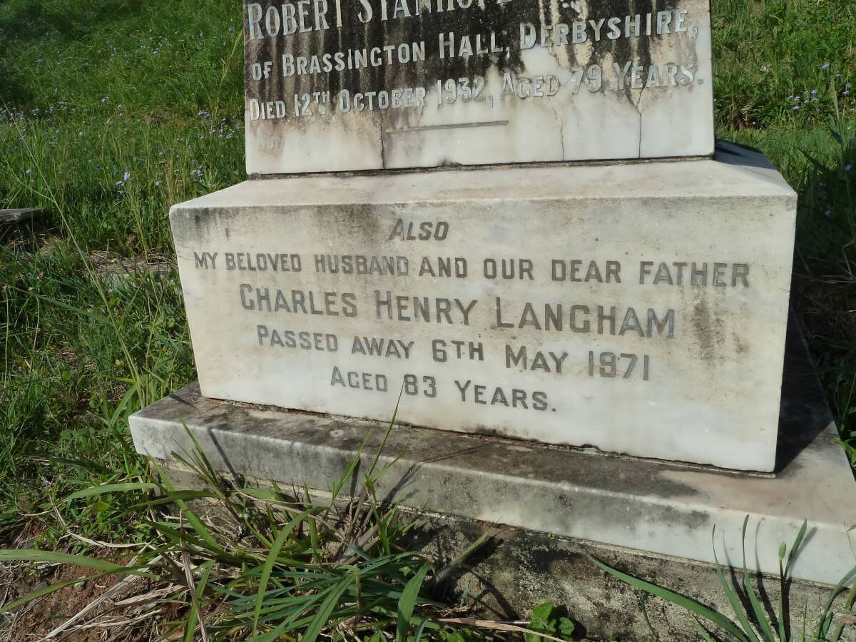 KELLY Alice Spencer -1932 :: LANGHAM Charles Henry -1971&amp; Mabel -1976