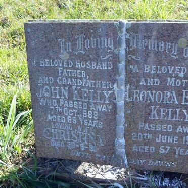 KELLY John -1989 &amp; Christina -1990 :: KELLY Leonora Eunice -1964