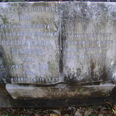 KLOPPER Cecilia Maria 1912-1945