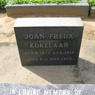 KOKELAAR Philippus Johannes 1911-1997 &amp; Joan Freda 1919-1973