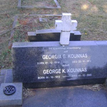 KOUNNAS George K. 1913-2003 &amp; Georgia G. 1914-1978