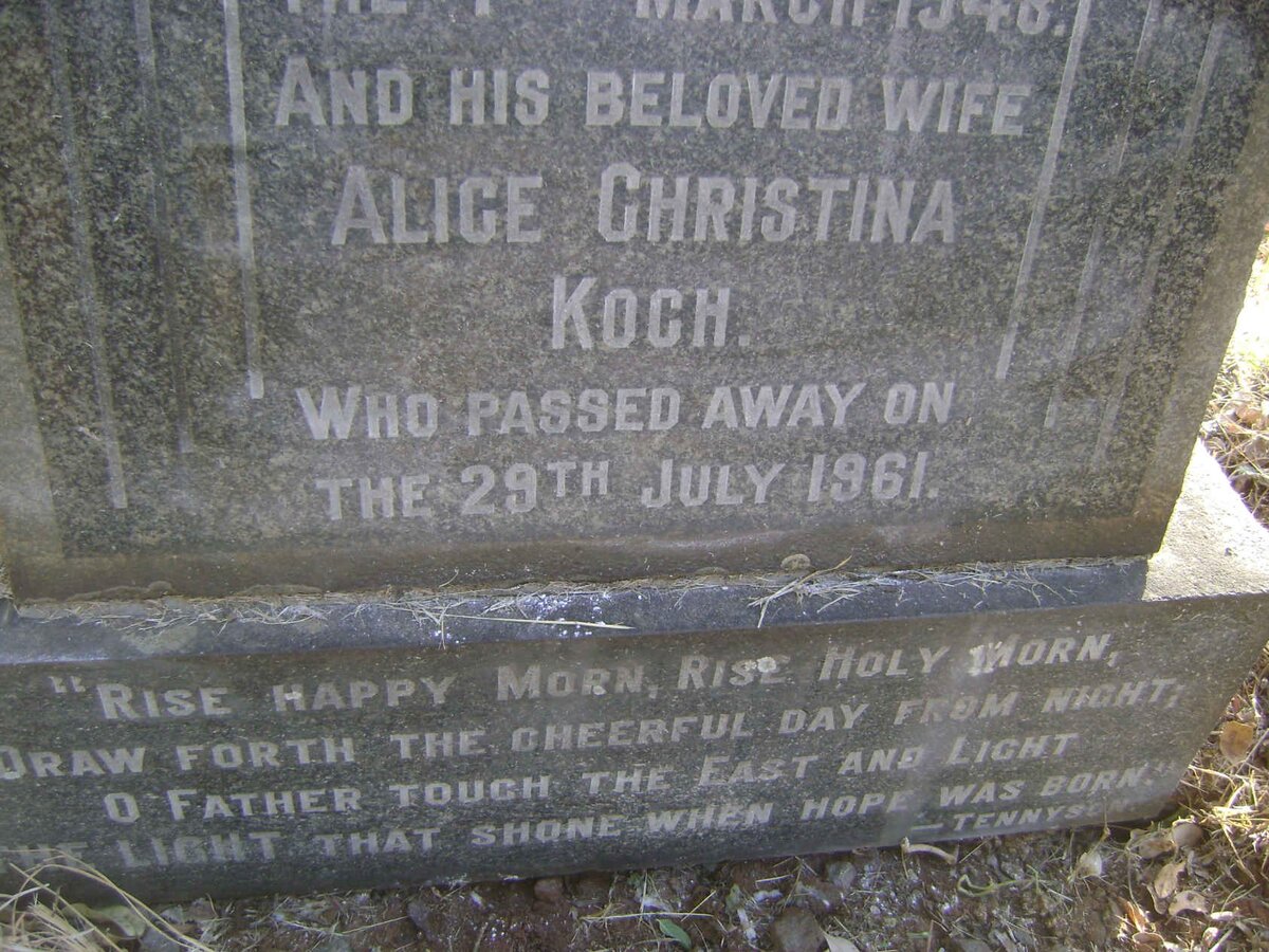 KOCH Alice Christina -1961