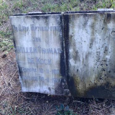 KOCK Willem Thomas, de 1911-1967