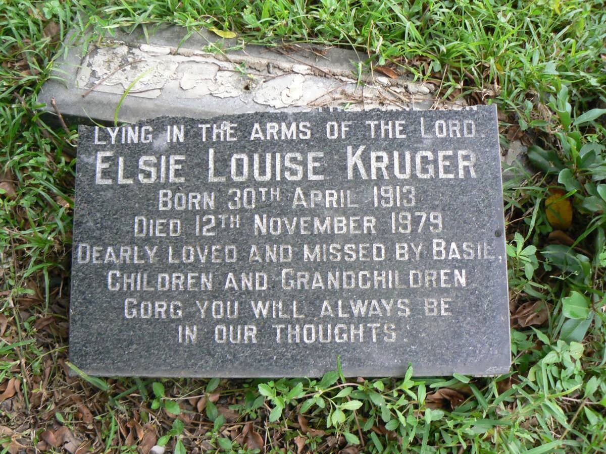 KRUGER Elsie Louise 1913-1979