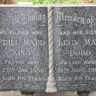 KING Ethel Maud -1958 :: DODD Lucy May -1955