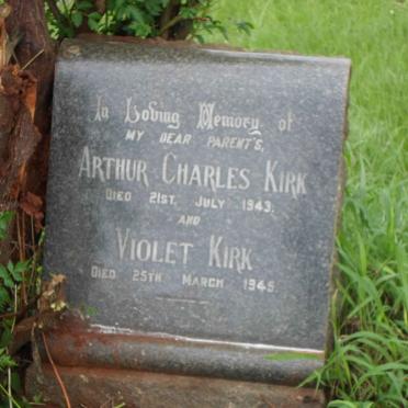 KIRK Arthur Charles -1943 &amp; Violet -1945