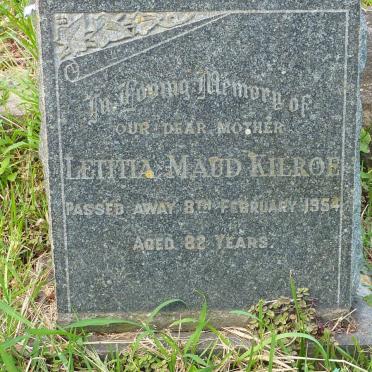 KILROE Letitia Maud -1954 :: KILROE Elizabeth Caroline 1898-1982
