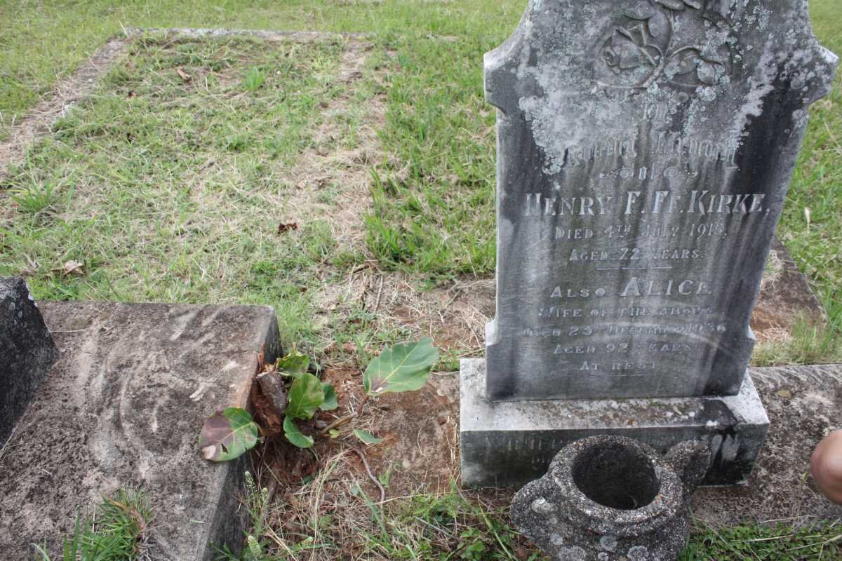 KIRKE Henry Francis French -1915 &amp; Alice -1936 :: WILLIAMSON Winifred -1965