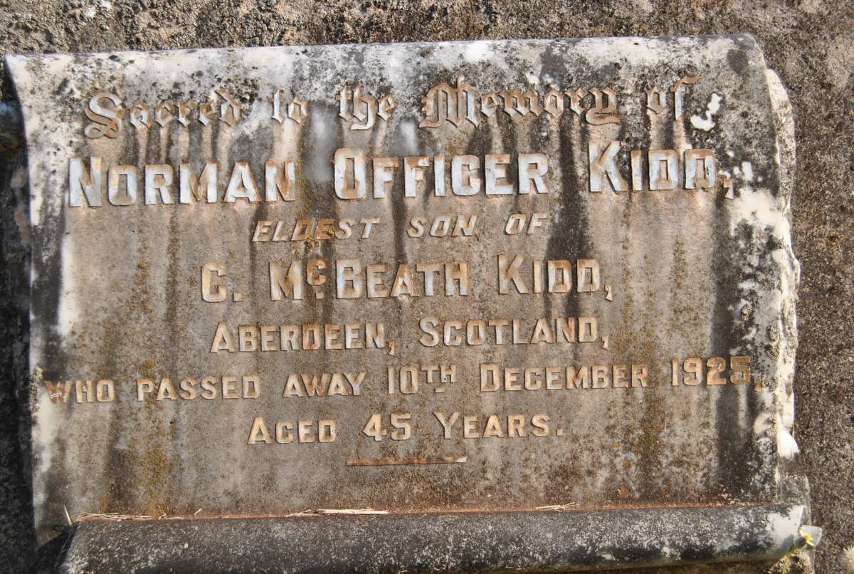 KIDD Norman Officer -1925