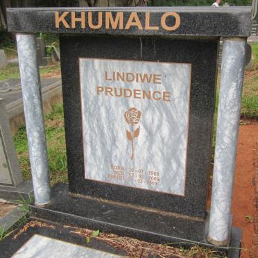 KHUMALO Lindiwe Prudence 1968-2009