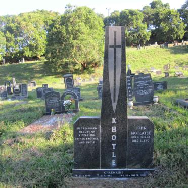 KHOTLE John Motlatse 1964-1990 :: KHOTLE Charmaine 1979-1980