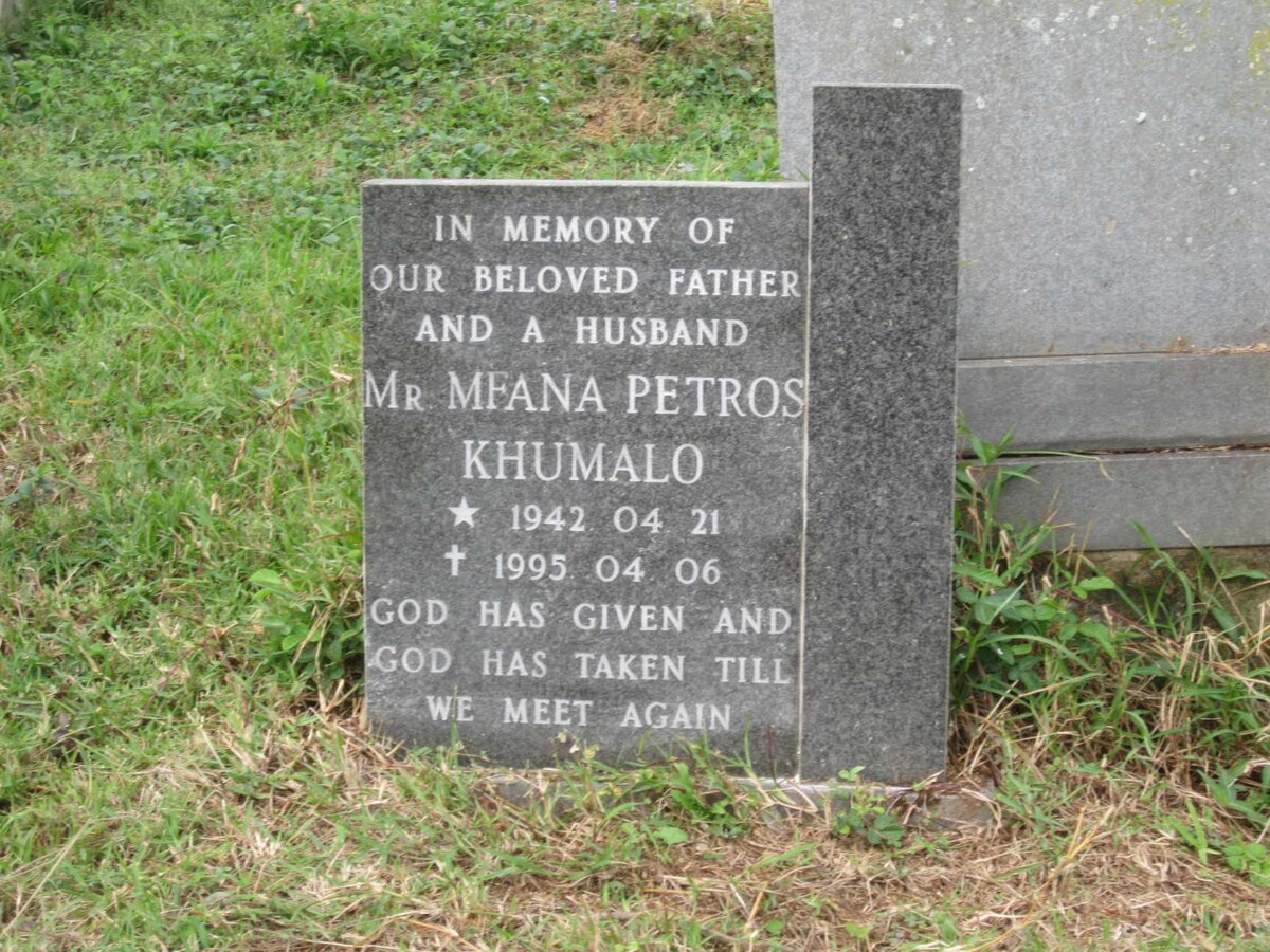 KHUMALO Mfana Petros 1942-1995