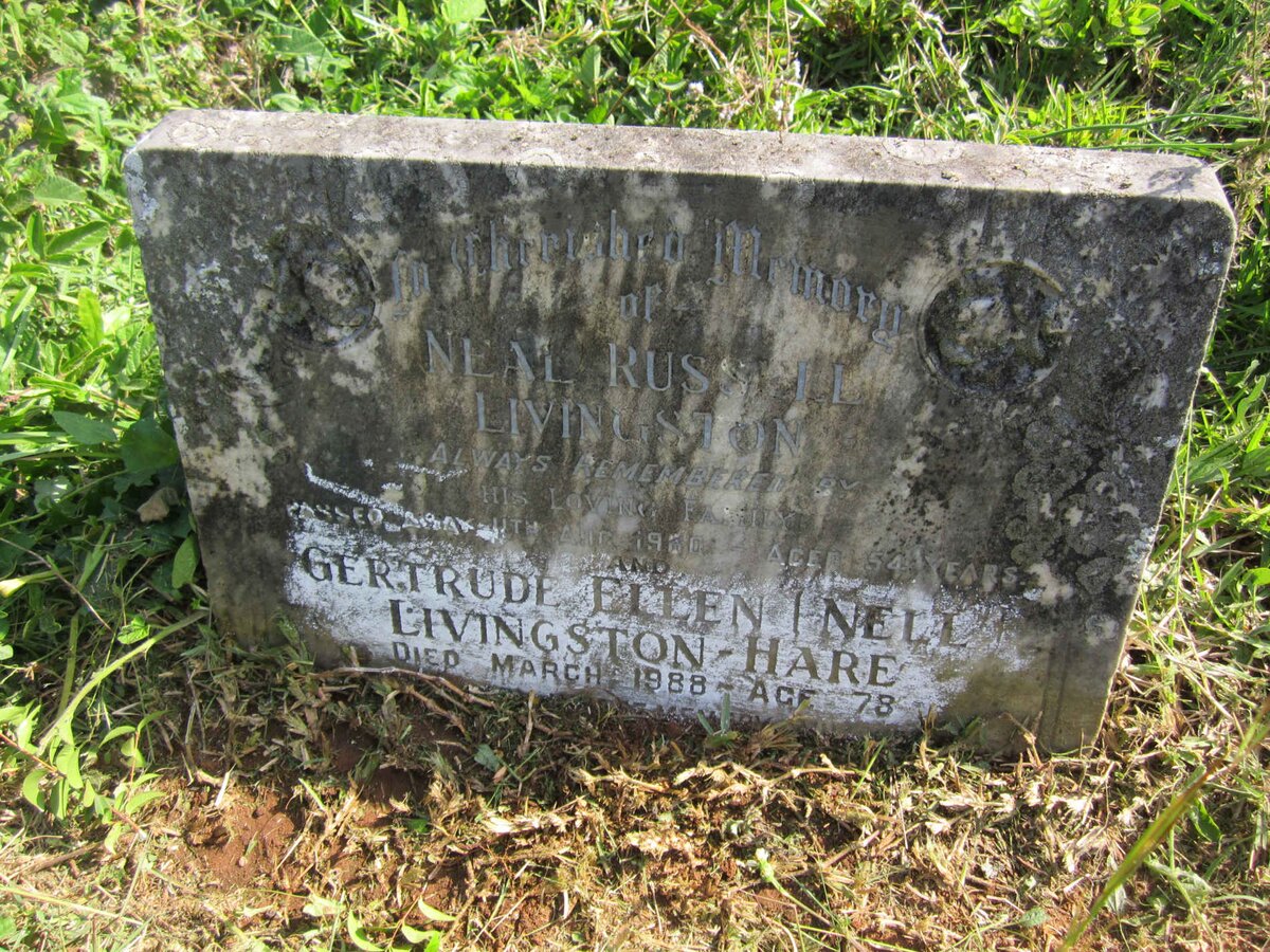 LIVINGSTON Neal Russell -1960 :: HARE Gertrude Ellen, Livingston -1988