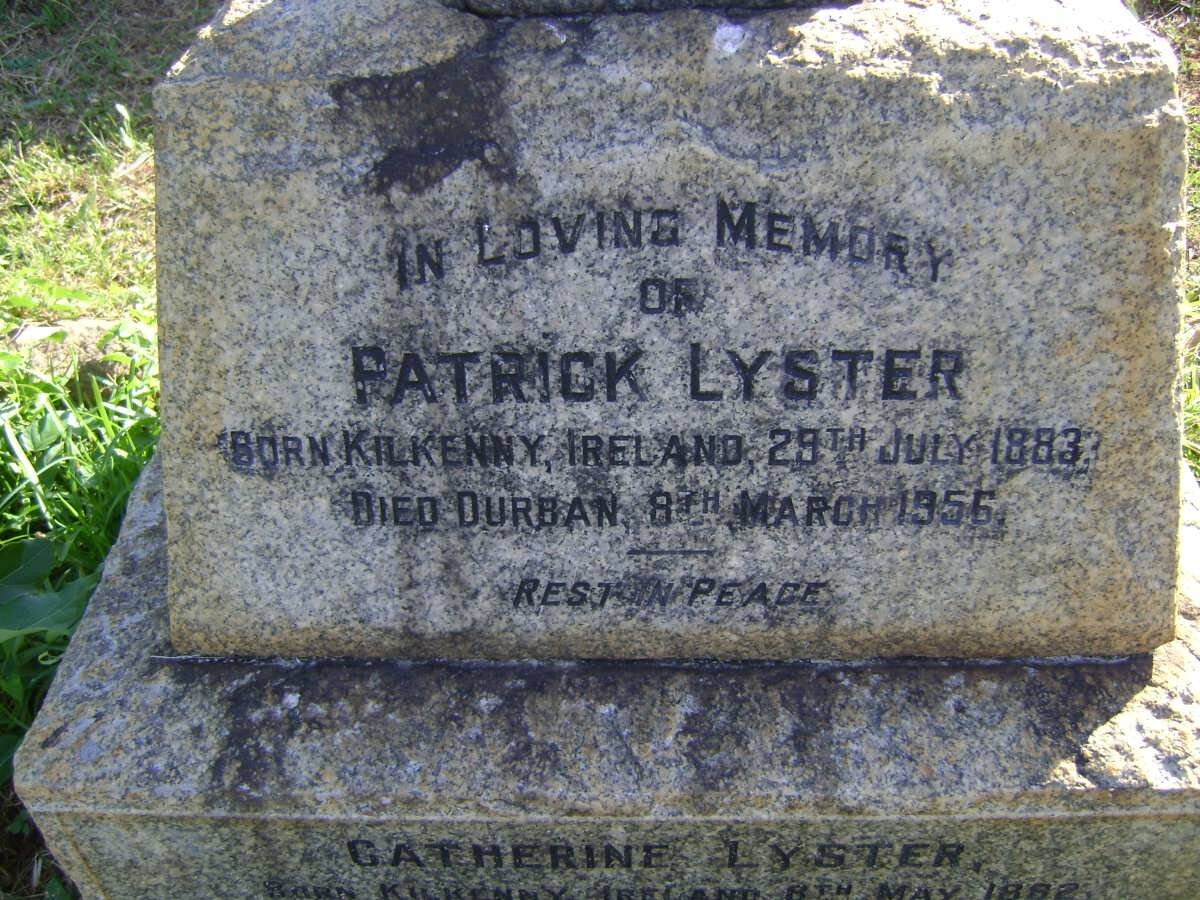 LYSTER Patrick 1883-1956 &amp; Catherine 1882-1960 :: LYSTER Mary 1915-1967