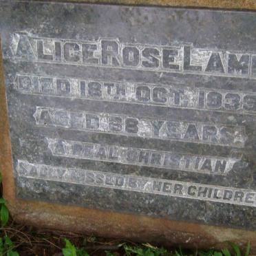 LAMB Alice Rose -1939